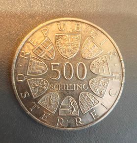 500 Schilling Osterreich Katholikentag Johannes Paul II