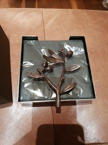 Michael Aram Olive Branch Cocktail Napkin Holder - Brand New
