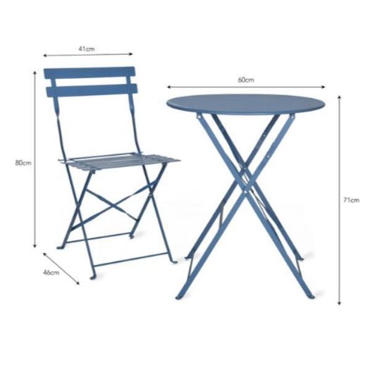 Rive Droite Bistro Set Small Cove Blue GT38