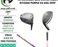Taylormade Qi35 Driver / 9 Degree / Oban Kiyoshi Purple 04 65g Stiff