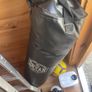 punch bag, stand and weight plates Image 2