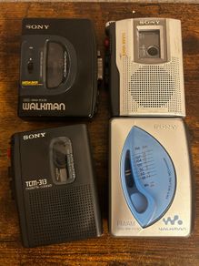 Vintage Sony Walkmans cassette players