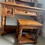 solid wood dressing table & matching stool Image 2