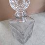 Vintage glass square decanter, vintage barware Image 5