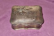 Vintage silver plate trinket box