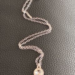 Silver Plated Crystal Necklace