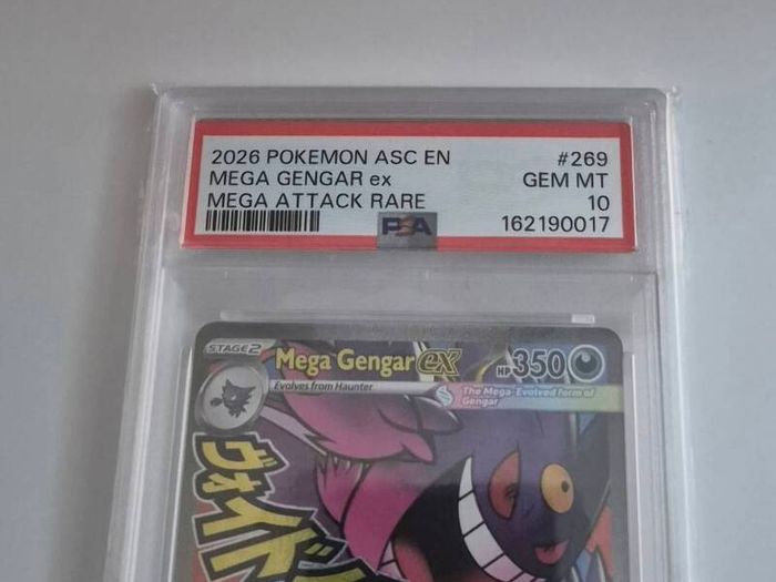 Mega Gengar ex 269/217 Ascended Heroes Mega Attack Rare Pokemon Card Psa 10