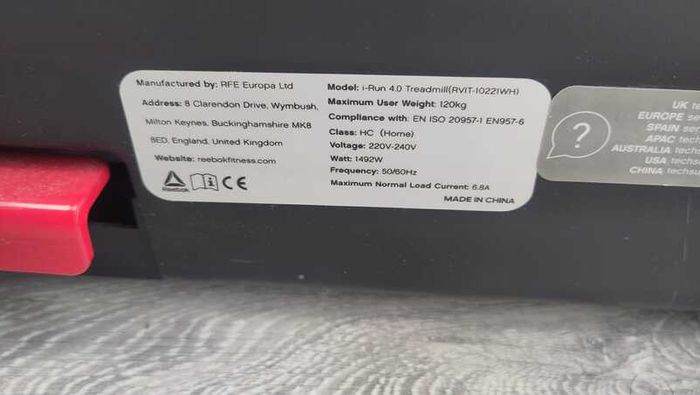 Reebook iRun 4.0 Treadmill