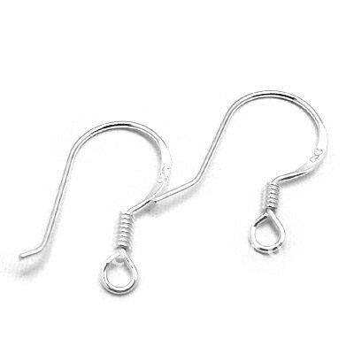 Bulk Lot 100 925 Sterling Silver 15mm Earring Hooks
