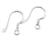 Bulk Lot 100 925 Sterling Silver 15mm Earring Hooks
