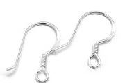 Bulk Lot 100 925 Sterling Silver 15mm Earring Hooks