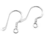 main image for ad Bulk Lot 100 925 Sterling Silver 15mm Earring Hooks