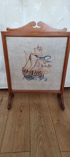 vintage fire screen