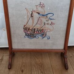 vintage fire screen