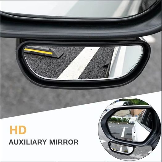 Auto Mirror Adjustable Wide Angle Side Rear Mirror Blind Spot Convex Mirrors For Car Van Camper Trailer Reverse Parking Auxiliary Rear View Mirror