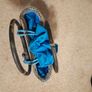 Woven Turquoise Handbag Image 3