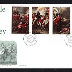 1981 Jersey The 200th Anniversary of The Battle over Jersey Commemorative Stamp First Day cover (FDC)