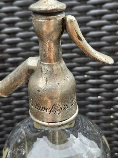 Schweppes Limited Glass Soda Siphon.