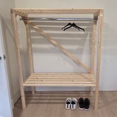 Clothes rail timber