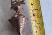 Rare find  Handcrafted Brass Eye Liner Powder Box, Antique Surma Dani . Old Brass Kohl Holder