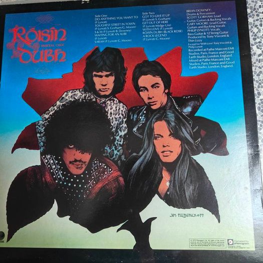 Thin Lizzy, Black Rose UK LP, original press, spaceship labels