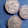 Scottish Brass Three Pence Coins. Sequential.  Bargain. Image 2