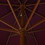 Outdoor Parasol with Wooden Pole 330 cm Burgundy Image 4
