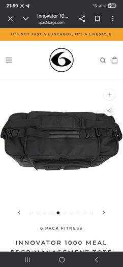 6 pack bag - Meal prep