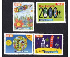 2000 Ireland Stampin the Future Commemorative Stamps Mint Never Hinged (MNH)