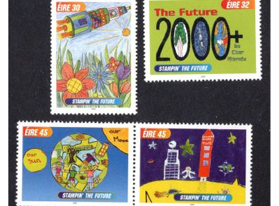 2000 Ireland Stampin the Future Commemorative Stamps Mint Never Hinged (MNH)