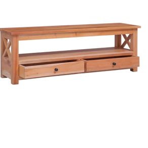 TV Cabinet 120x30x40 cm Solid Mahogany Wood