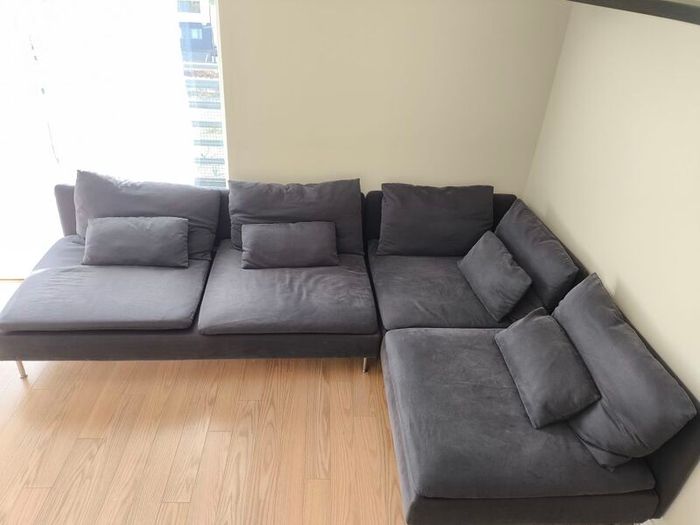 IKEA SODERHAMN Modular Corner Sofa - Dark Grey