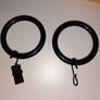 Ikea black curtain rings Image 3