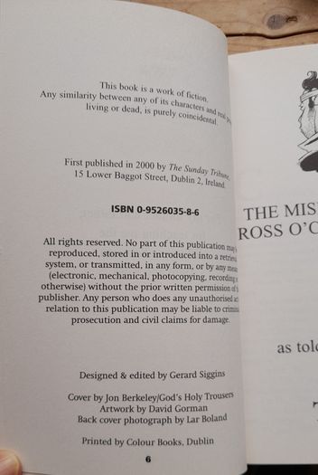The Miseducation Of Ross O'Carroll Kelly - 1st Edition - 2000