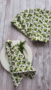 Napkins "Olive branches" 100%cotton  41cm x 41cm