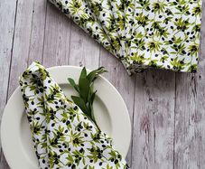 Napkins "Olive branches" 100%cotton  41cm x 41cm