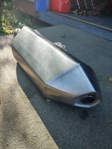 KTM smc 690 stock exhaust