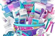 Egg Mermaid Sparkle Slime Making Kit for Girls, Measures 9.5 Inches High, 22 Pieces to Make DIY Shimmer Slime with Lots of Glitter Slime Add In's, Great Gifts for 9 Year Old Girls (FREE POSTAGE)