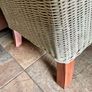 Sturdy Versatile Rattan and Bamboo Low Bench Image 9