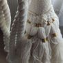 Large Chunky Vintage Curtain Tassel Tiebacks Pair - 23" Image 3