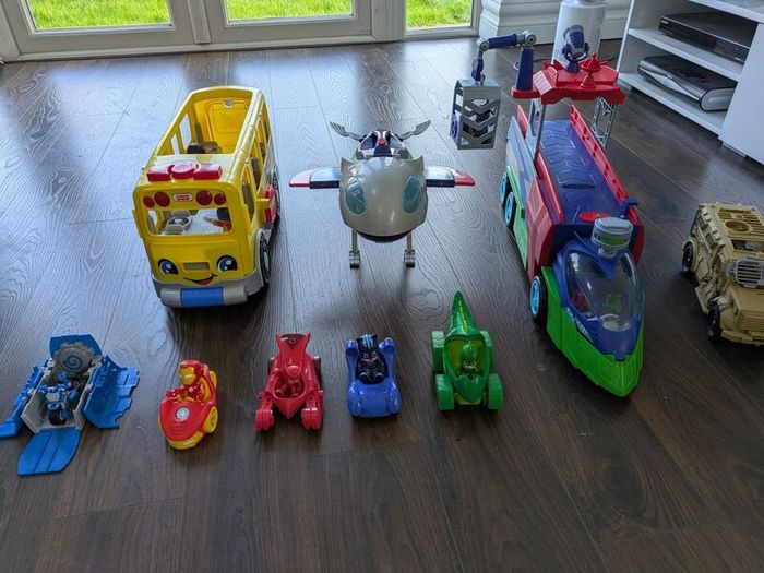 Fisher Price Little People Bus, PJ Masks, + others
