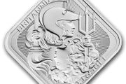 2025 UK 1 oz Silver Bar Britannia and Liberty The Royal Mint BU