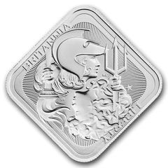 2025 UK 1 oz Silver Bar Britannia and Liberty The Royal Mint BU
