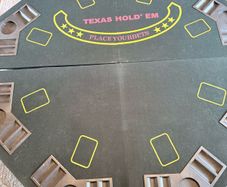 Poker foldable table top