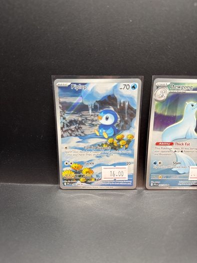 Piplup 098/094 | Degong 097/094 Pokemon Cards