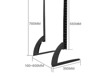 Universal TV Stand Base For 32''-65" Plasma LCD Flat Screen Height Adjustable Monitor Mount Bracket Load Up To 50 kg
