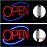 NEON OPEN SIGN,50x26CM Ultra Brighter OPEN Business Board,6Flashing Lighting Mode, Larger and Brighter (Red/Blue),Brightness Adjustable (FREE SHIPPING) Image 2