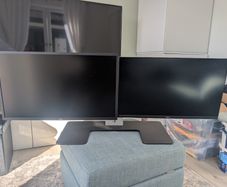 Dell Monitors x 2 with Dual Stand