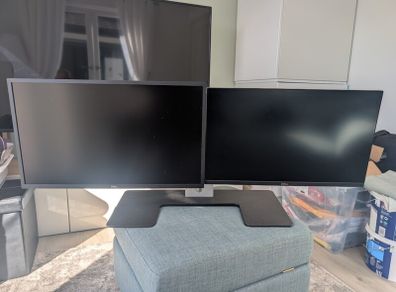 Dell Monitors x 2 with Dual Stand