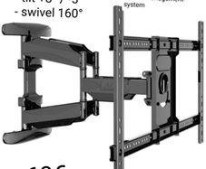 Tv Wall Mount Bracket Tilt Swivel Long Arm 45"-70"